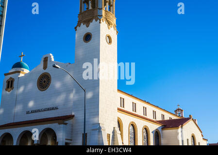La Cathédrale Catholique Saint-Joseph. Situé dans le centre-ville de San Diego, Californie, États-Unis. Banque D'Images