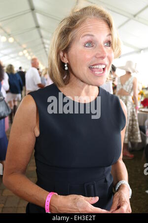 39e assemblée annuelle Hampton Classic Horse Show avec Katie Couric : où : Bridgehampton, New York, United States Quand : 31 août 2014 Banque D'Images