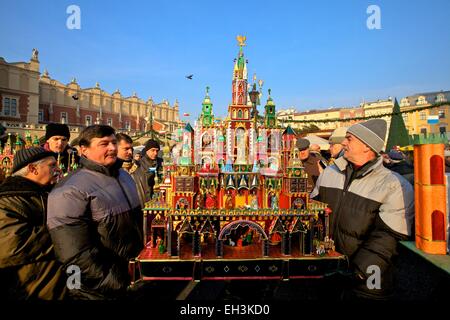 La Crèche de Noël traditionnel festival, Cracovie, Pologne, Europe Banque D'Images