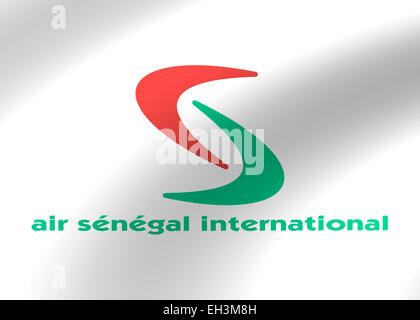 Air Sénégal logo International symbole icône drapeau emblème Banque D'Images