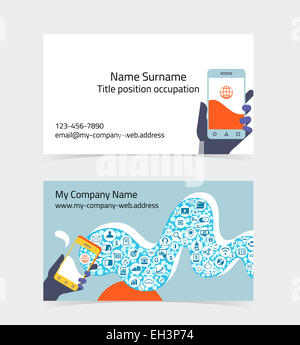 Carte de mise en page. La template modifiable Banque D'Images