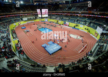 Prague, République tchèque. 6Th Mar, 2015. Vue générale de l'O2 Arena au cours de l'Europe d'athlétisme Championnats de l'intérieur à Prague, en République tchèque, le vendredi 6 mars 2015. Photo : CTK Vit Simanek/Photo/Alamy Live News Banque D'Images