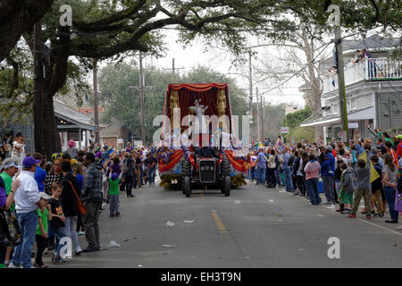 Parade, Mardi Gras, Nouvelle Orléans, Louisiane, USA Banque D'Images