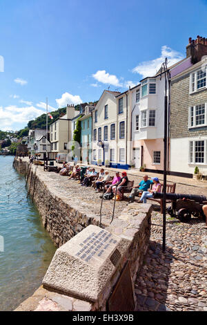 Bayard's Cove - Le quai historique où les Pères pèlerins partit pour les USA de Dartmouth, Devon, England, UK Banque D'Images