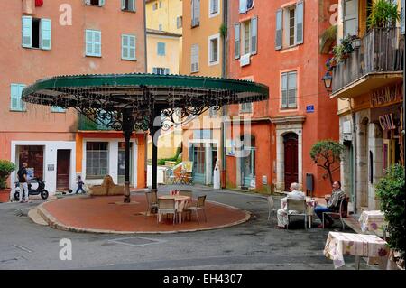 France, Alpes Maritimes, Grasse, place de la Poissonnerie Banque D'Images