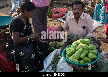 Légumes du marché en Inde Banque D'Images