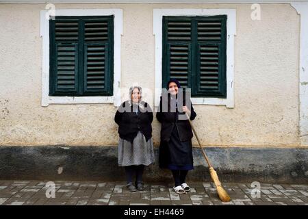 La Roumanie, la Transylvanie, Brateiu, paysan roumain Banque D'Images