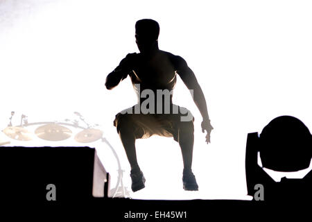 BENICASSIM, ESPAGNE - 17 juillet : Chase & Status (production de musique électronique britannique la bande de duo) effectue au Festival. Banque D'Images