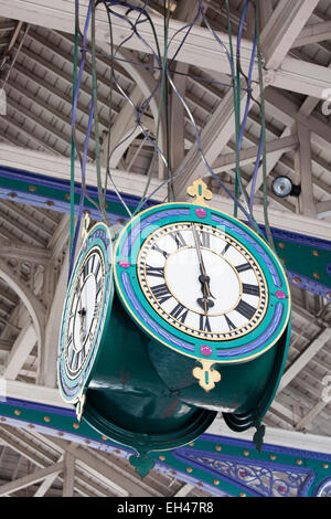 Marché de Smithfield, Londres Horloge Banque D'Images