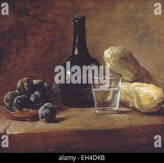 Jean Baptiste Simeon Chardin Still Life with prunes Banque D'Images