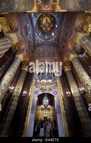 La Roumanie, la Valachie, Muntenia, comté d'Arges, le Monastère de Curtea de Arges dès le début du xvie siècle est maintenant une église qui abrite la nécropole des premiers rois de Roumanie Banque D'Images