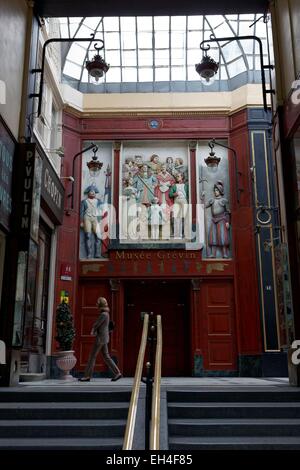 France, Paris, Passage Jouffroy, entrée Musée Grévin Banque D'Images