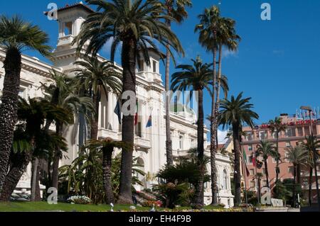 L'Italie, Ligurie, San Remo, Casino municipal Banque D'Images