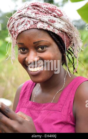 Le Gabon, Ogooue-Maritime Province, Omboue, région de Loango, Flore Banque D'Images