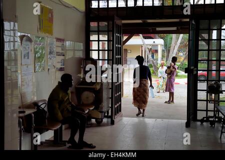 Le Gabon, Moyen-Ogooue Province, Lambaréné, Hôpital Albert Schweitzer, l'hôpital de maternité Banque D'Images