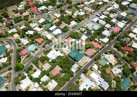 La France, Nouvelle Calédonie, Province Sud Grande-Terre Nouméa quartier Magenta (vue aérienne) Banque D'Images