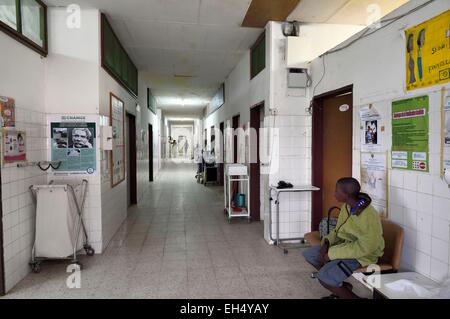 Le Gabon, Moyen-Ogooue Province, Lambaréné, Hôpital Albert Schweitzer, l'hôpital de maternité Banque D'Images