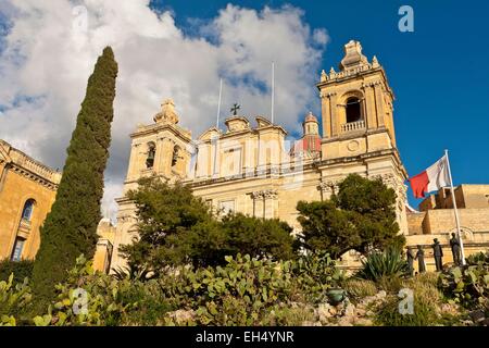 Malte, trois villes, Vittoriosa, église Saint-Laurent Banque D'Images