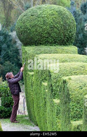 Portugal, région Nord, Vila Real, Casa de Mateus, les jardins de Solar de Mateus Banque D'Images