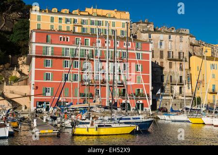 France, Haute Corse, Bastia, vieux port Banque D'Images