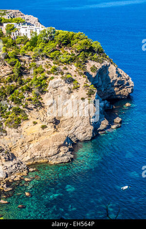 En Ibiza Cala Tarida Beach à San Jose à Iles Baléares Banque D'Images