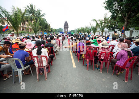 Assister à au Cambodge, a célébré la Journée de l'indépendance à Kep, Kep province. Banque D'Images