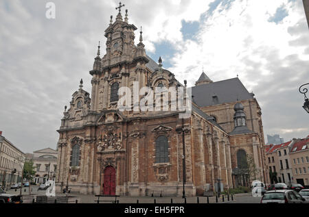 L'église du Béguinage (Saint Jean le Baptiste au béguinage) à Bruxelles, Belgique. Banque D'Images