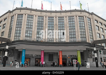 La gare centrale de Bruxelles, Bruxelles, Belgique. Banque D'Images