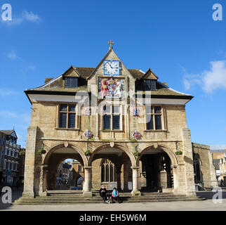 Guildhall, Place de la Cathédrale, Peterborough, Cambridgeshire, Angleterre, RU Banque D'Images