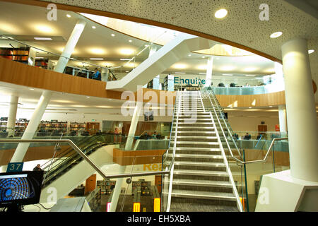 Bibliothèque centrale de l'intérieur Liverpool Merseyside UK Banque D'Images