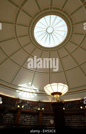 Plafond dans la salle de lecture de la bibliothèque centrale de Picton Liverpool Merseyside UK Banque D'Images