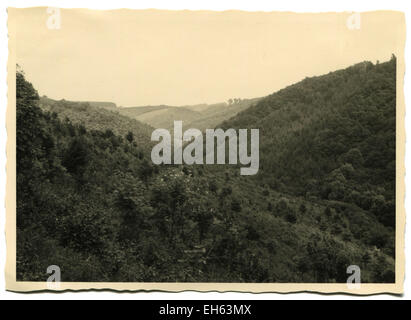 L'Allemagne. 7 mars, 2015. CIRCA 1960 : montagnes boisées © Igor Golovniov/ZUMA/ZUMAPRESS.com/Alamy fil Live News Banque D'Images