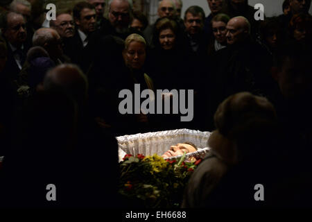 Beijing, Chine. 3e Mar, 2015. Un service commémoratif a lieu pour l'assassiné le leader de l'opposition russe Boris Nemtsov à Moscou le 3 mars 2015. © Pavel Bednyakov/Xinhua/Alamy Live News Banque D'Images