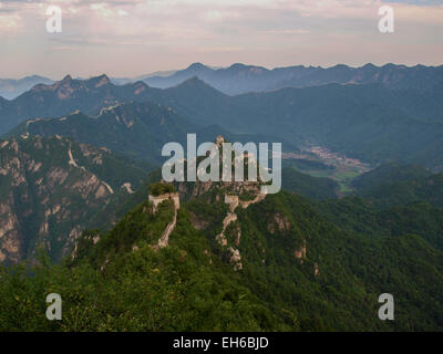 Grande Muraille de Chine, à Jiankou, Beijing, Chine Banque D'Images
