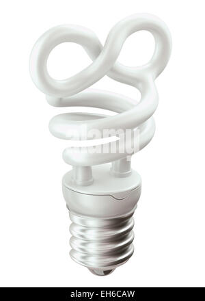 Infinité ampoule symbole isolated over white background Banque D'Images