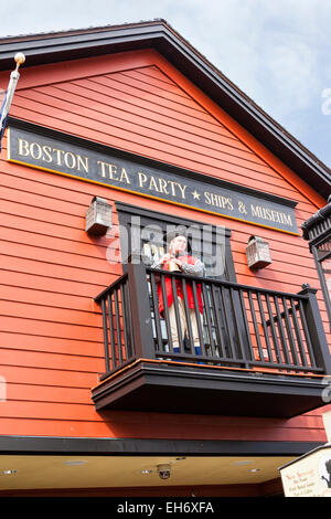 Boston Tea Party, Musée Congress Street Bridge, Boston, Massachusetts, USA Banque D'Images