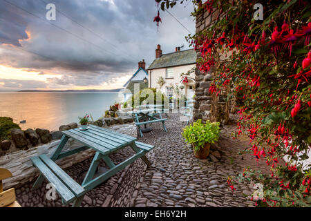 Le célèbre village de pêcheurs de Clovelly, Devon, Angleterre, Royaume-Uni, Europe. Banque D'Images