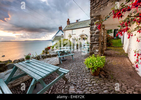 Le célèbre village de pêcheurs de Clovelly, Devon, Angleterre, Royaume-Uni, Europe. Banque D'Images