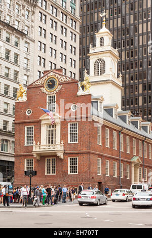 Old State House, State Street, Boston, Massachusetts, USA Banque D'Images