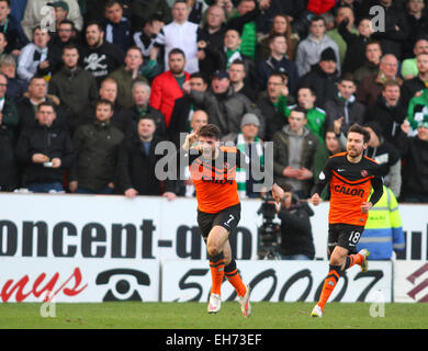 Dundee, Écosse. 05Th Mar, 2015. William Hill Scottish Cup. Dundee United contre Celtic. Nadir Cifti célèbre son but .Le jeu terminé 1-1 et sera rejoué. Credit : Action Plus Sport/Alamy Live News Banque D'Images