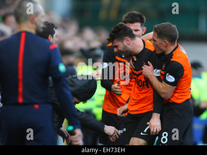 Dundee, Écosse. 05Th Mar, 2015. William Hill Scottish Cup. Dundee United contre Celtic. Nadir Cifti célèbre son but .Le jeu terminé 1-1 et sera rejoué. Credit : Action Plus Sport/Alamy Live News Banque D'Images