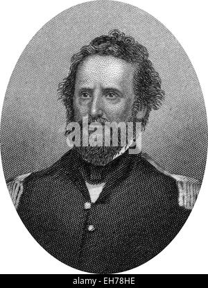 Gravure d'Union européenne Le Brigadier général Nathaniel Lyon Banque D'Images