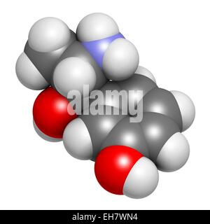 Hypotension métaraminol molécule pharmaceutique Banque D'Images