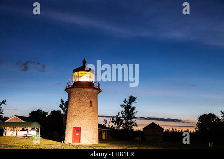 False Duck Island Lighthouse à Milford, Ontario, Canada Banque D'Images