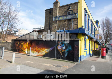 Grafitti art à Camden Town, à Londres. Banque D'Images