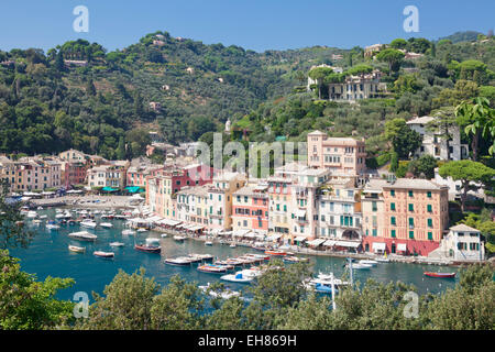 Portofino, Riviera di Levante, Province de Gênes, Ligurie, Italie, Europe Banque D'Images