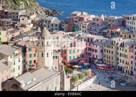 Eglise de Santa Margherita di Antiochia église, Vernazza, Cinque Terre, Rivera di Levante, Provinz La Spazia, ligurie, italie Banque D'Images