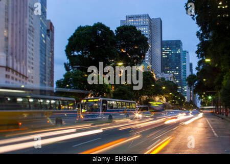 Avenida Rio Branco (Avenue) dans le centre-ville, à Rio de Janeiro, Brésil, Amérique du Sud Banque D'Images