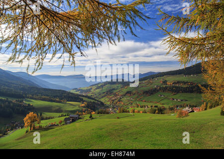 Val di Funes, Tyrol du Sud, Italie, Europe Banque D'Images