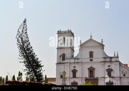 Cathédrale Catholique Chrétienne se à Old Goa, Inde Banque D'Images